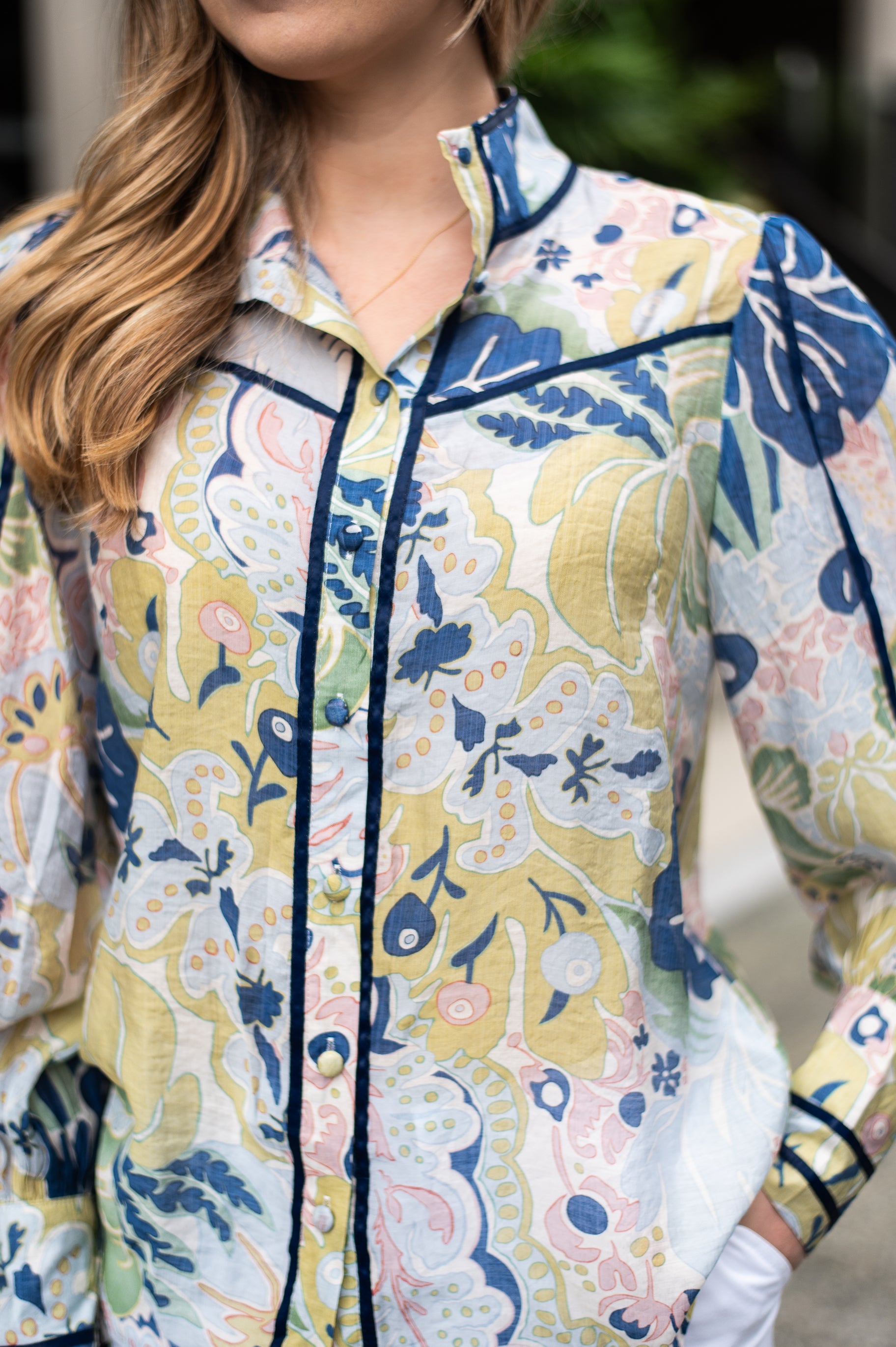 Venice Blouse | Seagrass