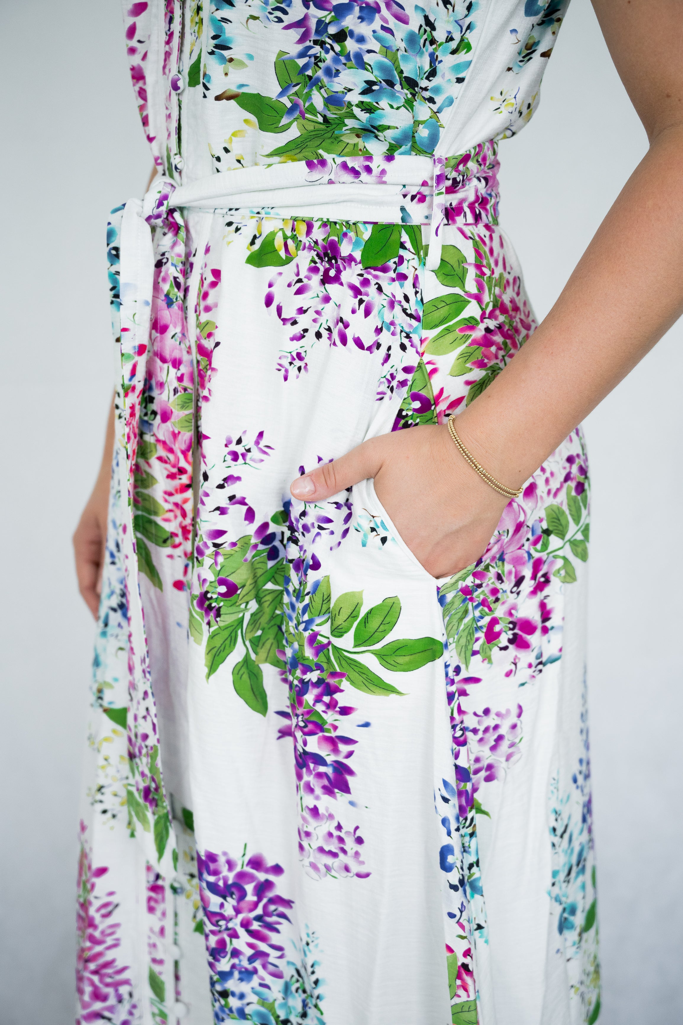 Elsa Dress | White Floral