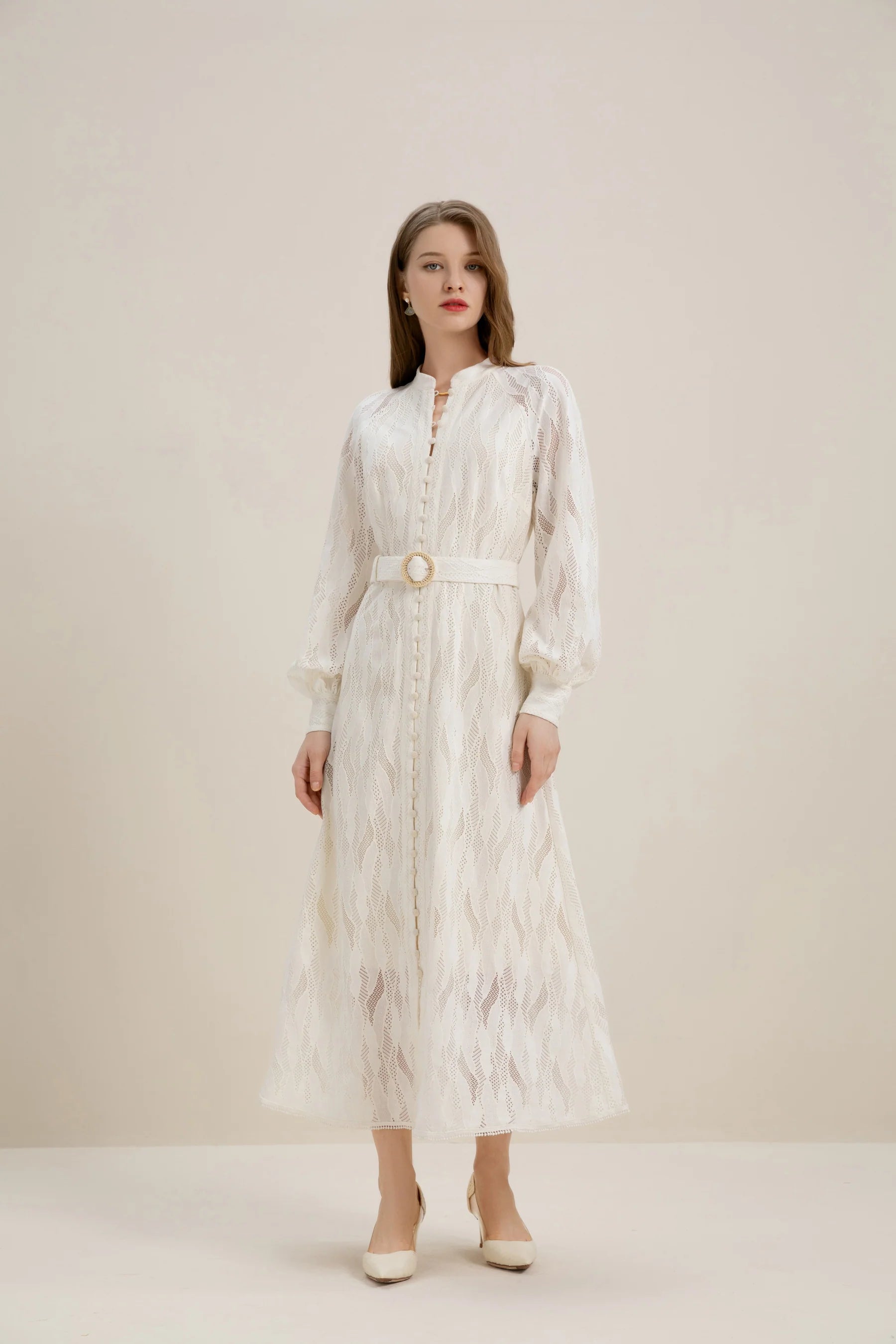 GDS Dahlia Dress | Winter White