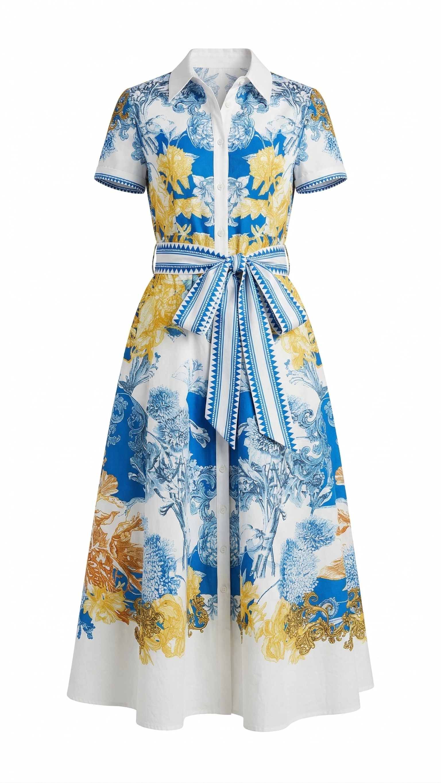 Bordeaux Dress | Blue Floral