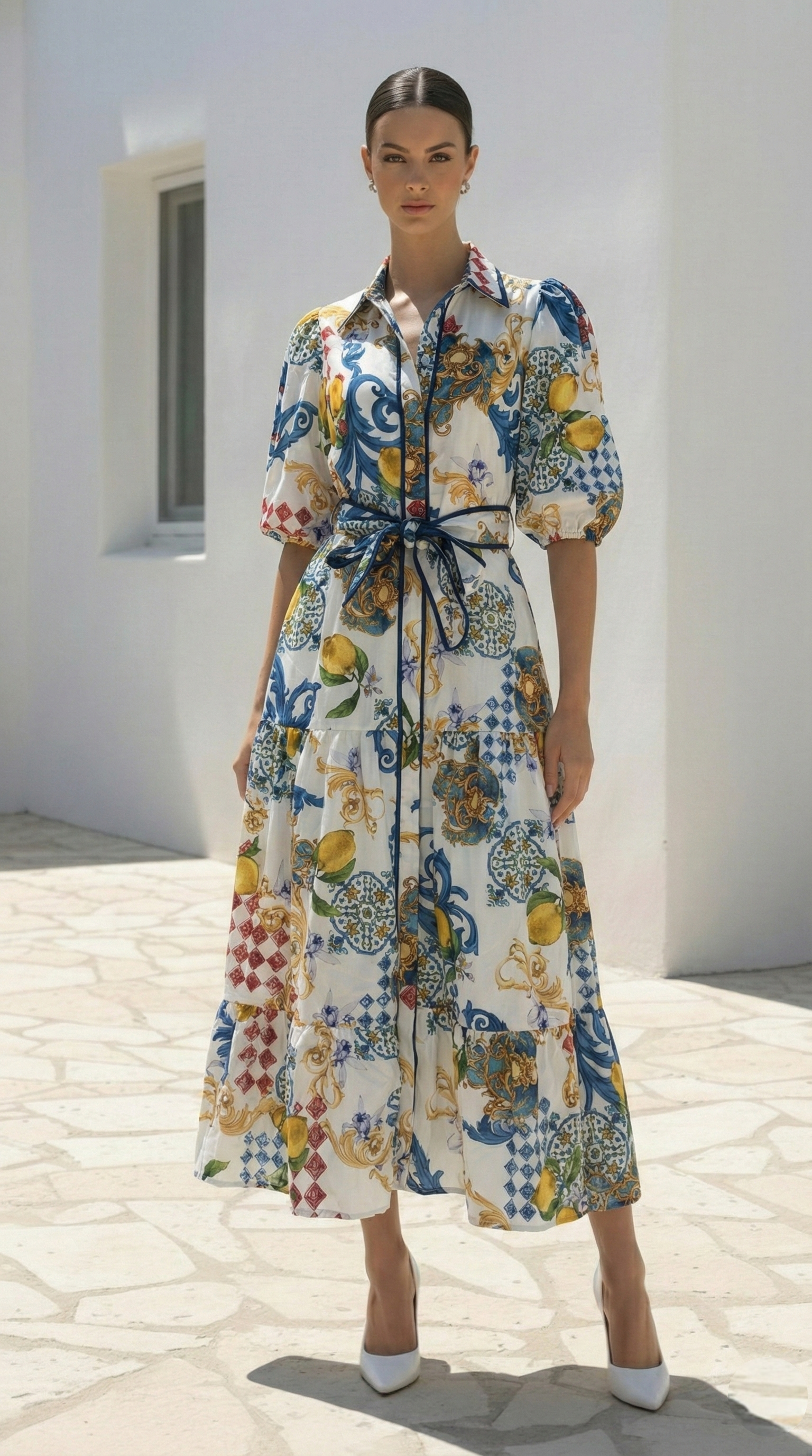 Valentina Long Dress | Multi