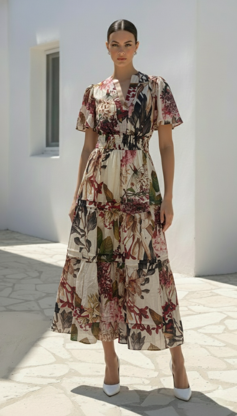 Botanical Long Dress | Floral
