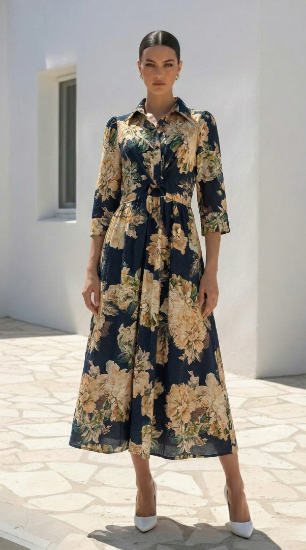 Kelly Dress | Navy