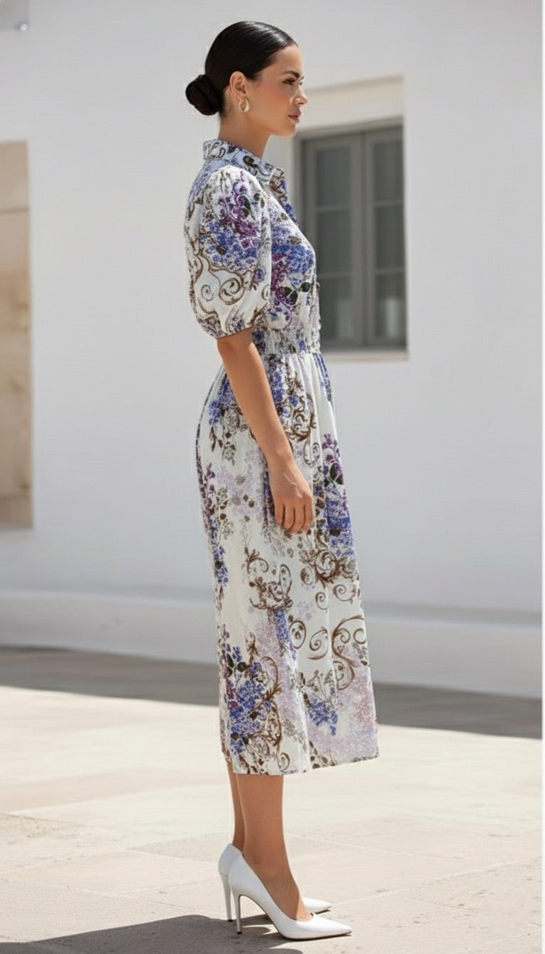 Avalee Dress | White Floral