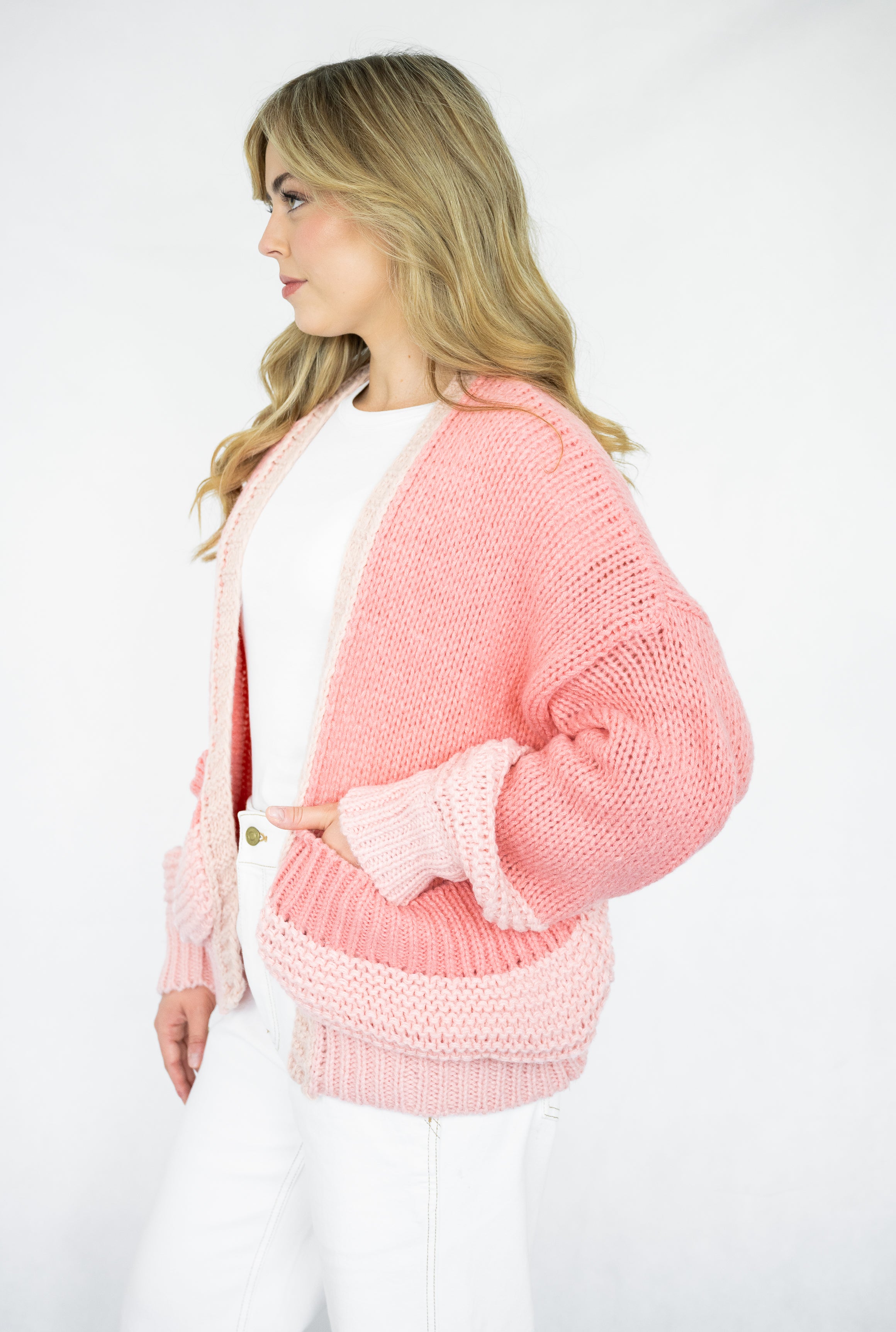 Sage Cardigan | Pink