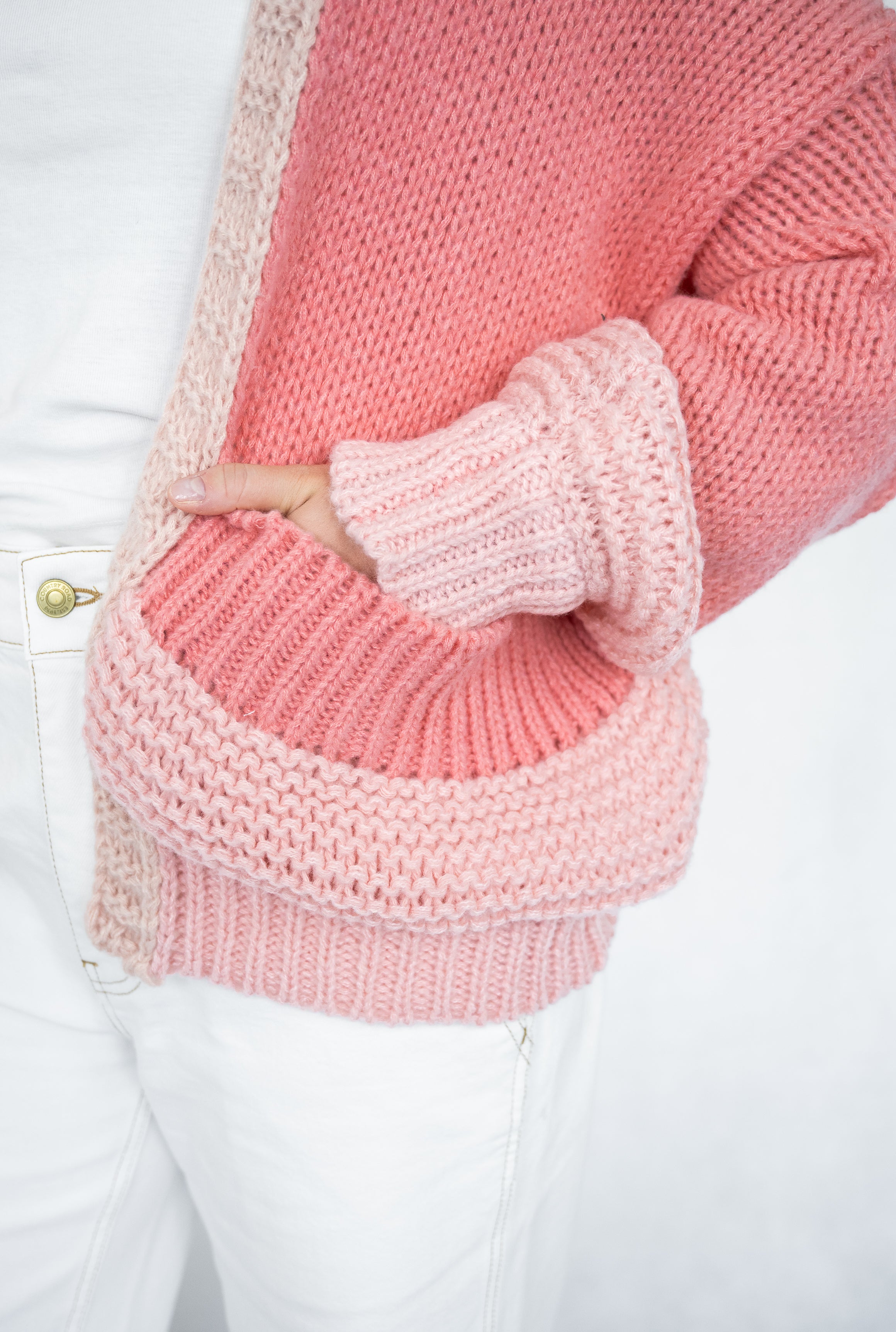 Sage Cardigan | Pink