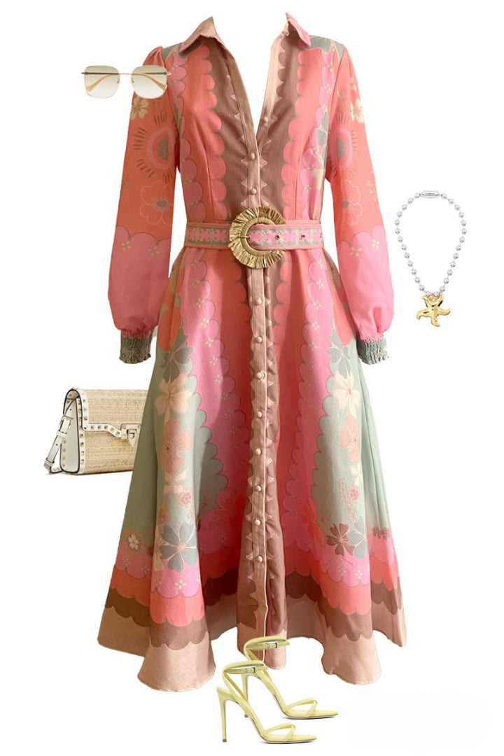 Paloma Linen Dress | Watermelon