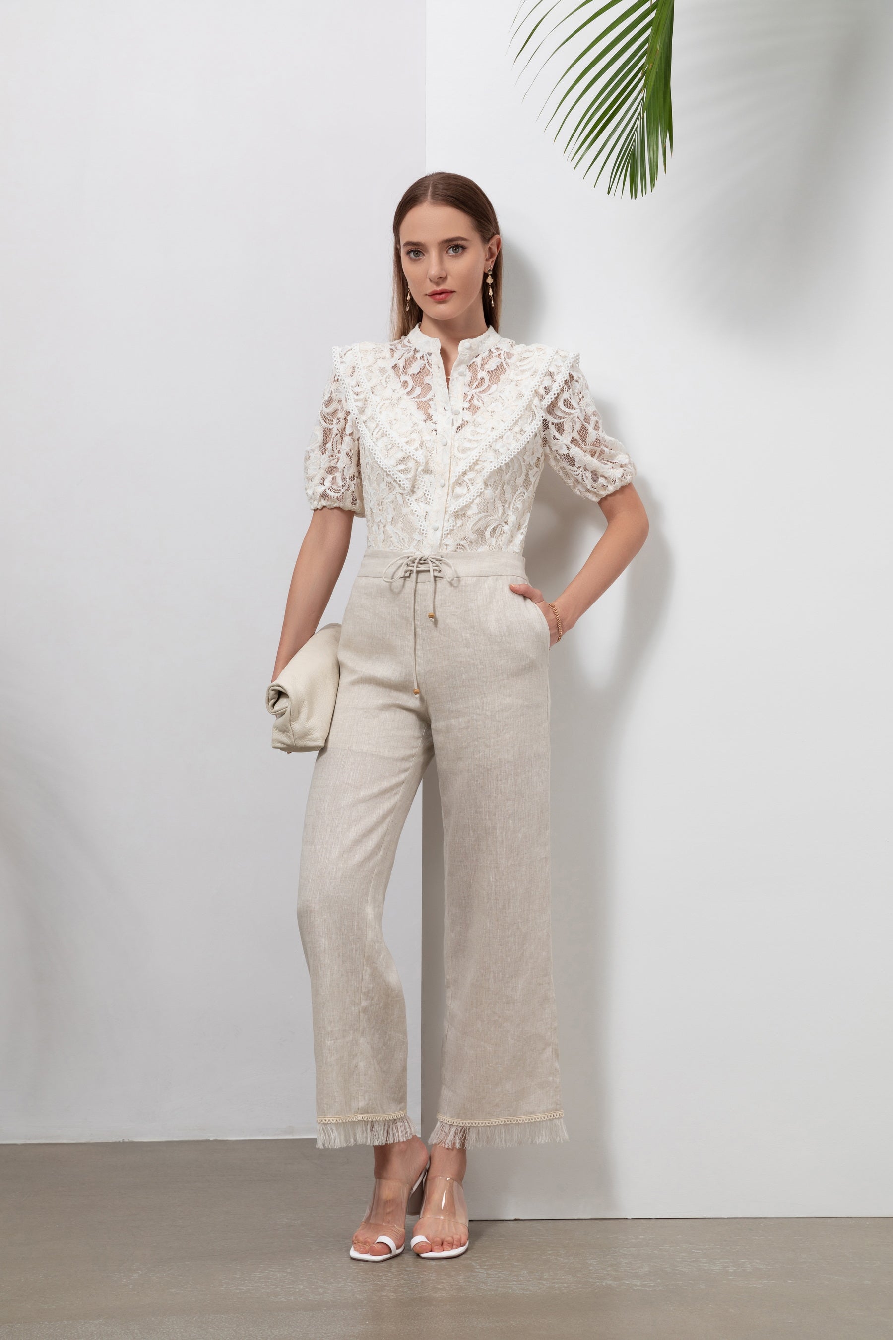 GDS Dolores Lace Blouse | White BLOUSES Catch GDS L M S SALE WHITE XL XS
