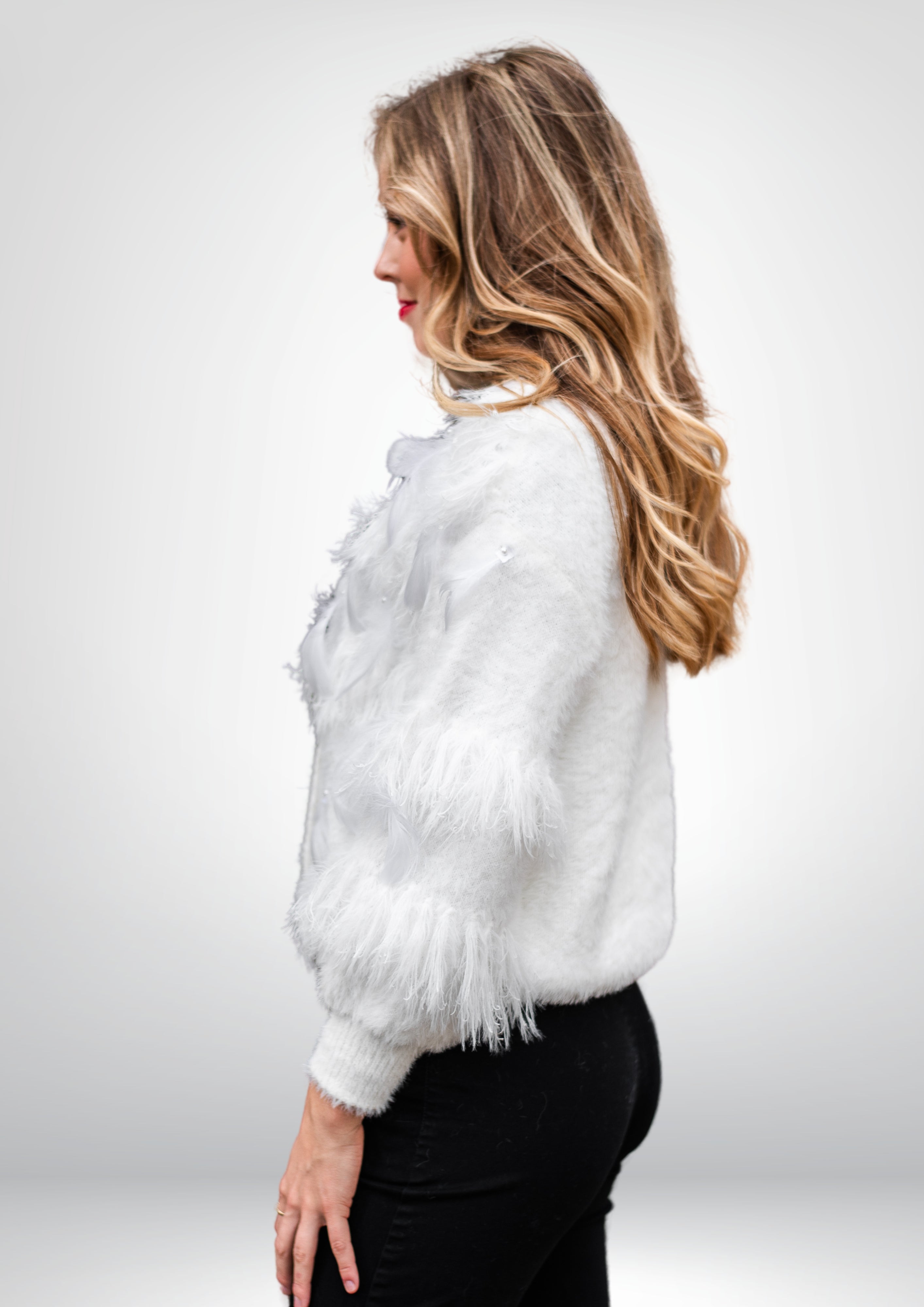 Roxanne Soft Cardi  Snow