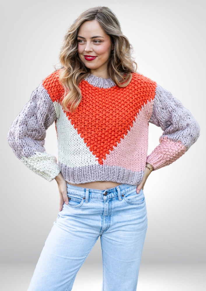 Hyams Handmade Jumper |  Orange