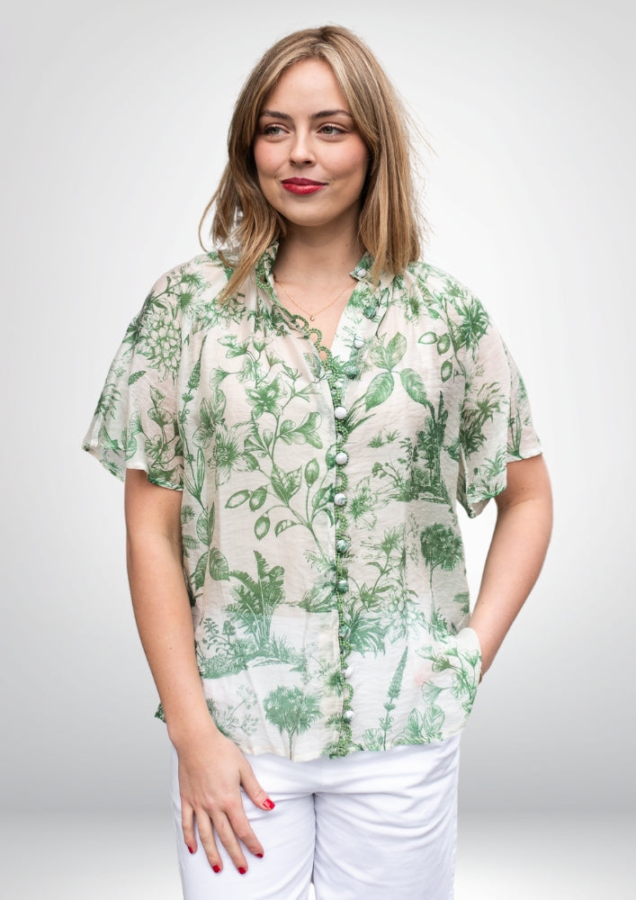 Idora  Blouse   | Green