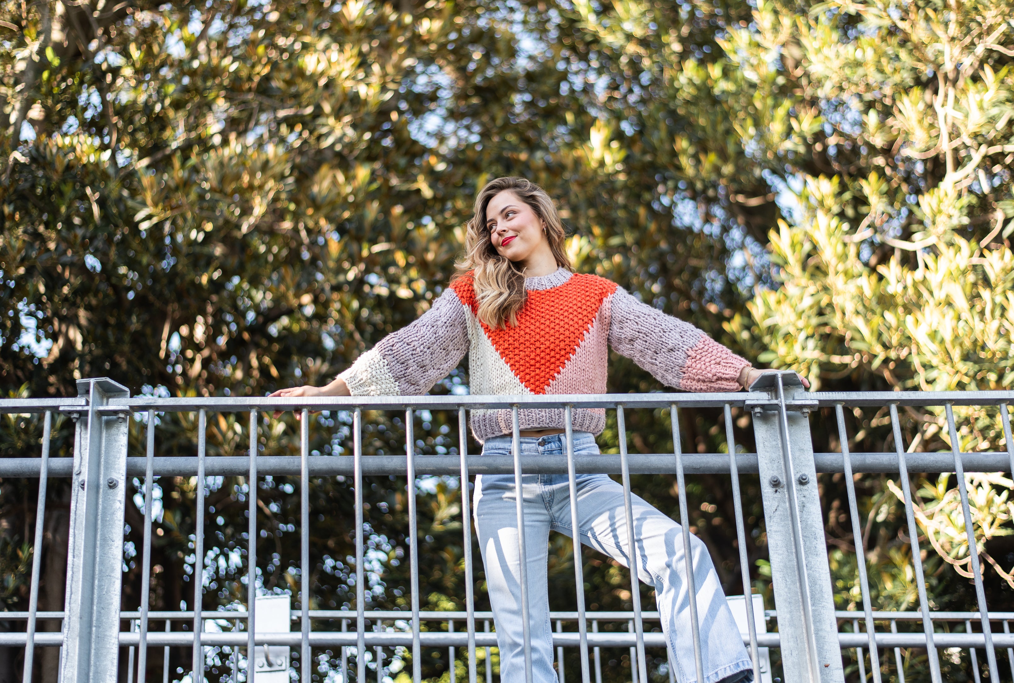 Hyams Handmade Jumper |  Orange