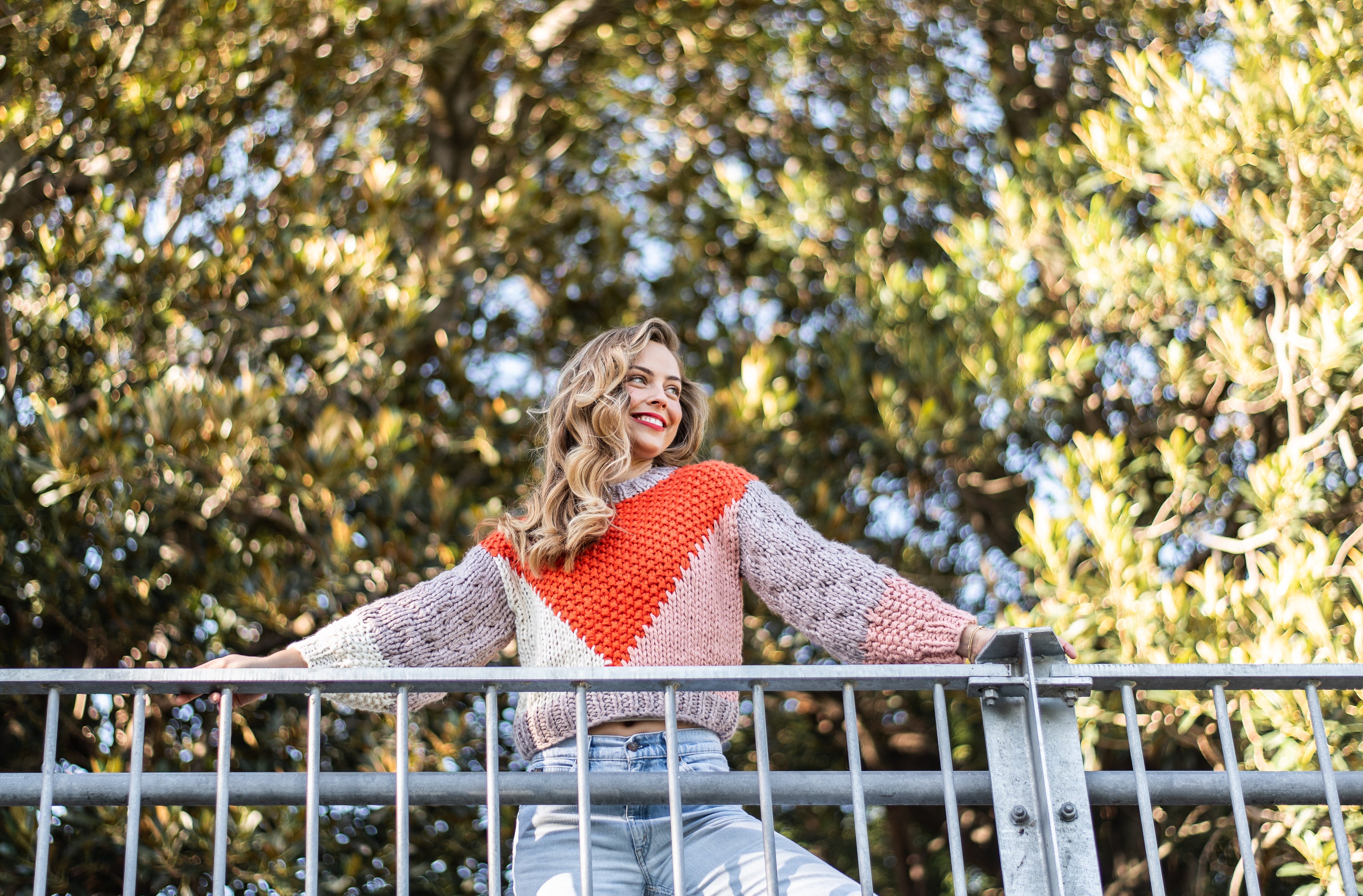 Hyams Handmade Jumper |  Orange