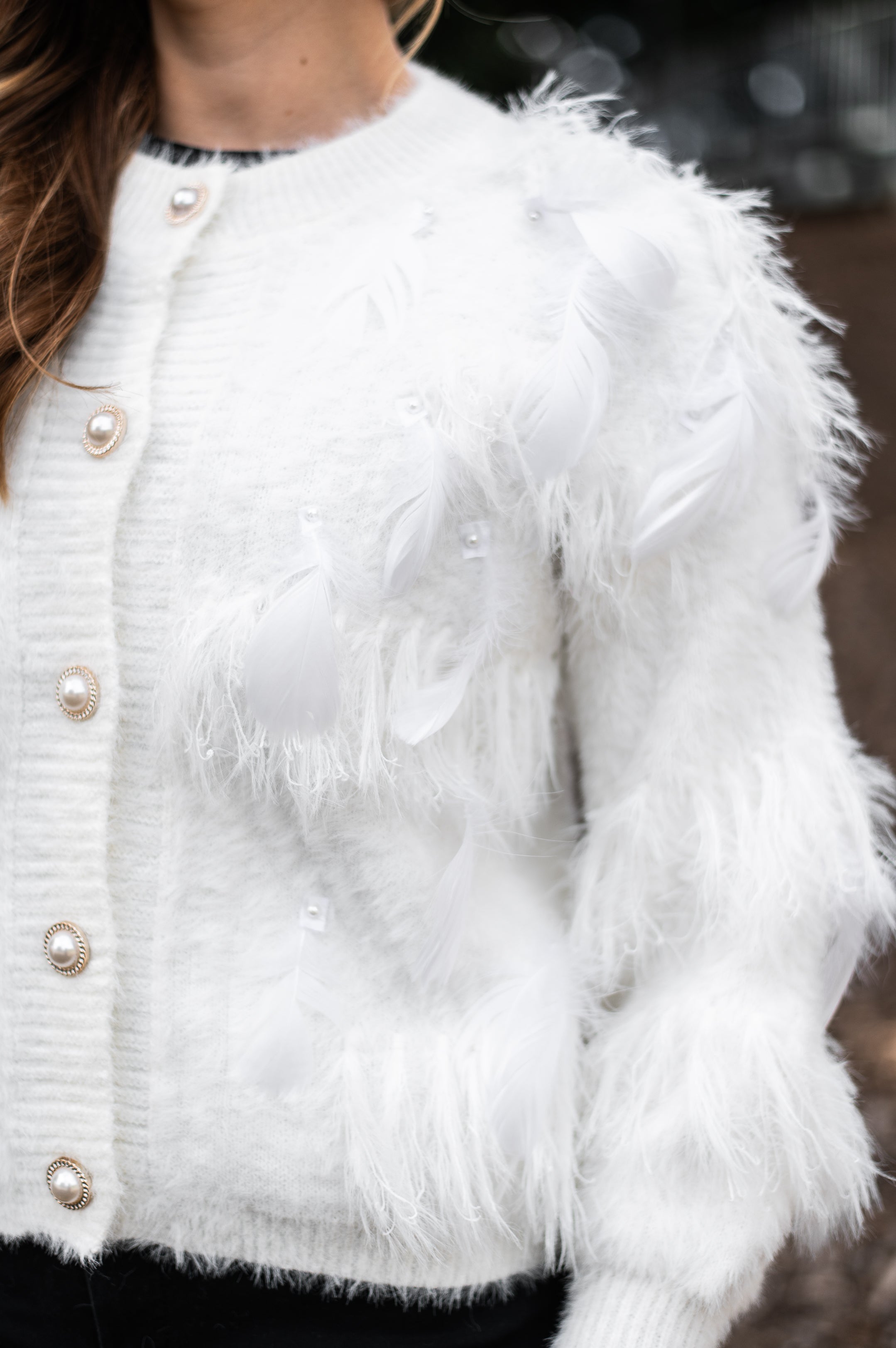 Roxanne Soft Cardi  Snow