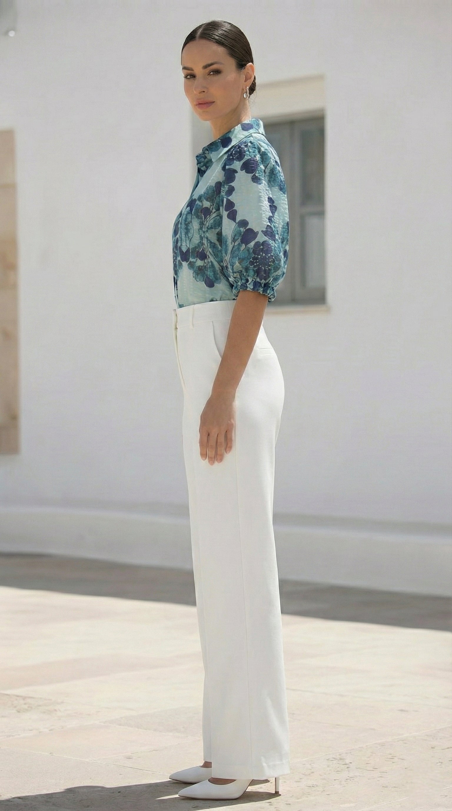 Elizabeth  Blouse |  Blue