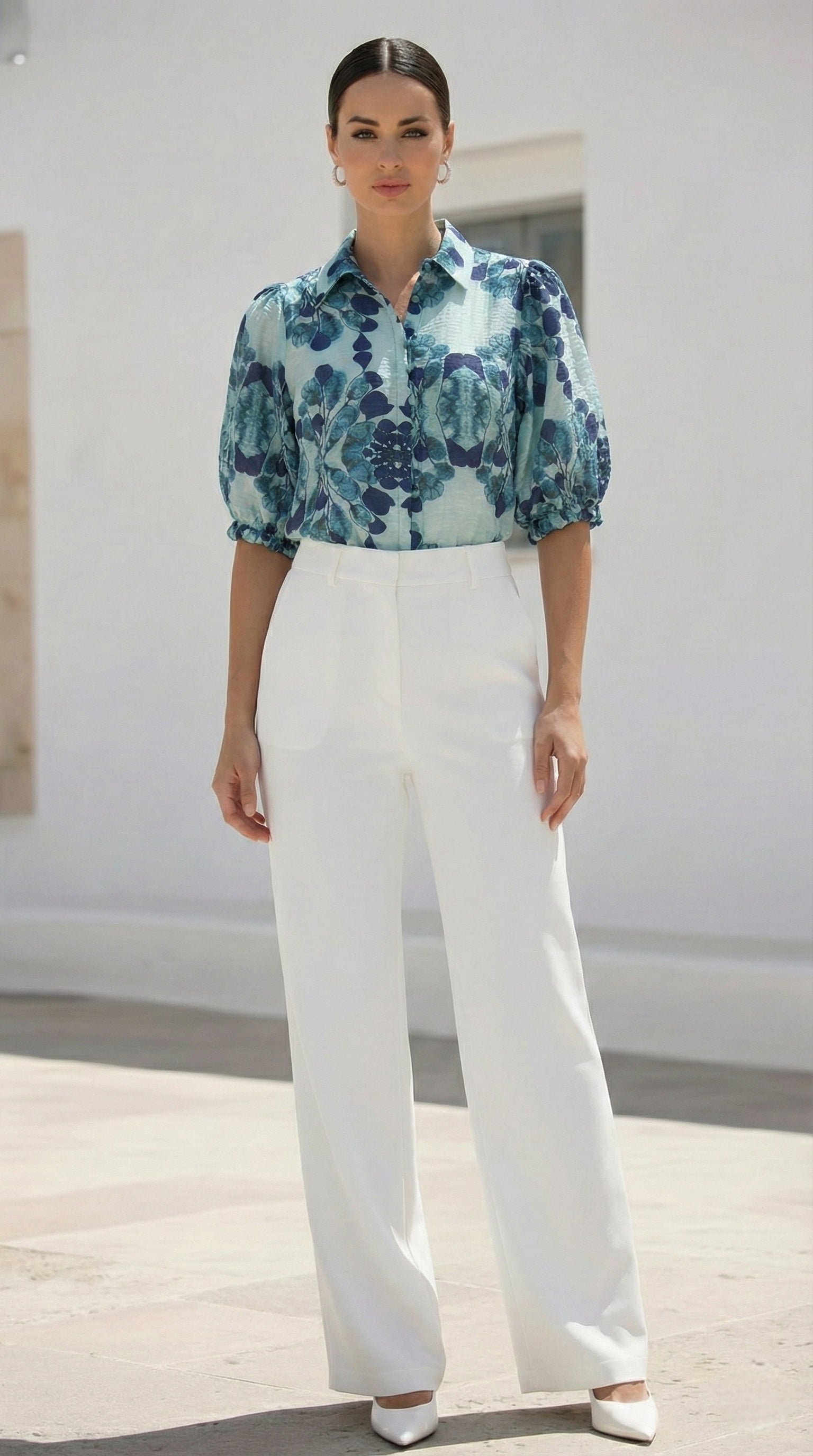 Elizabeth  Blouse |  Blue