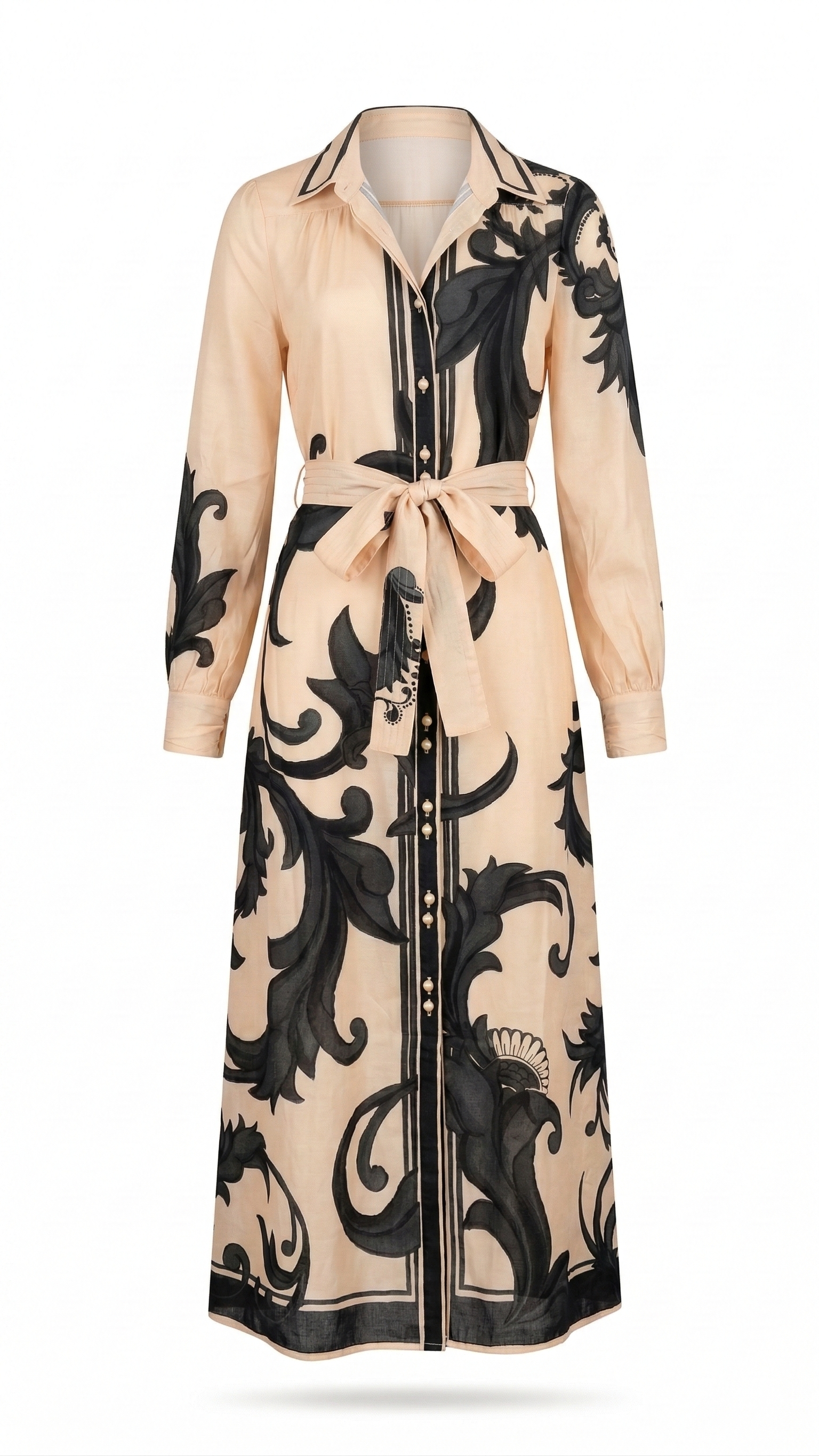 Melody  Linen  Dress   |  Beige