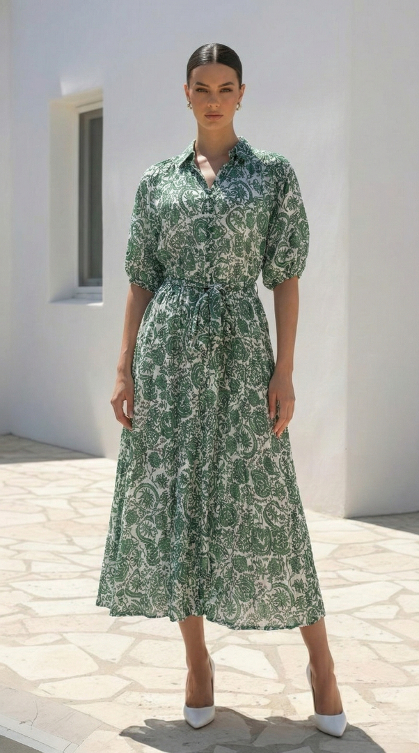 Vera Dress  | Green