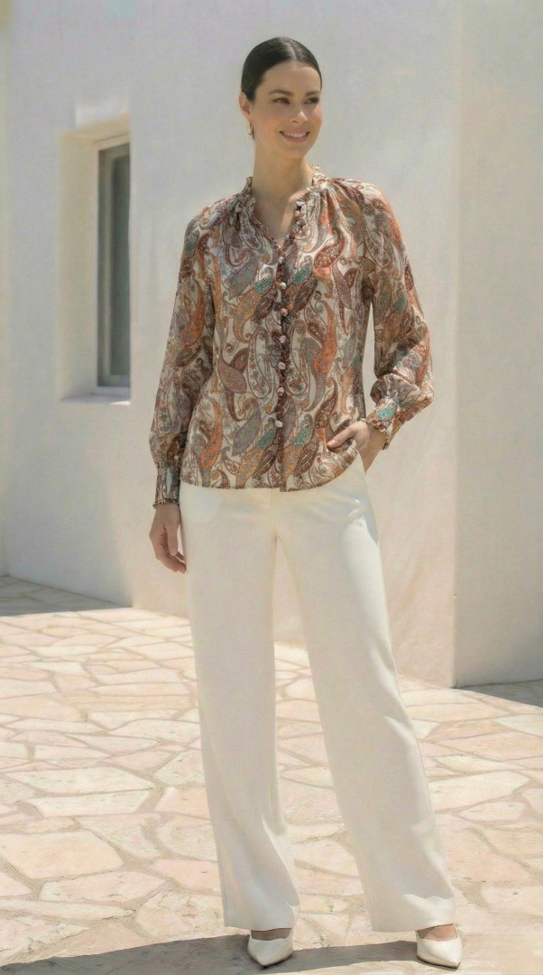 Delray Blouse |  Earth