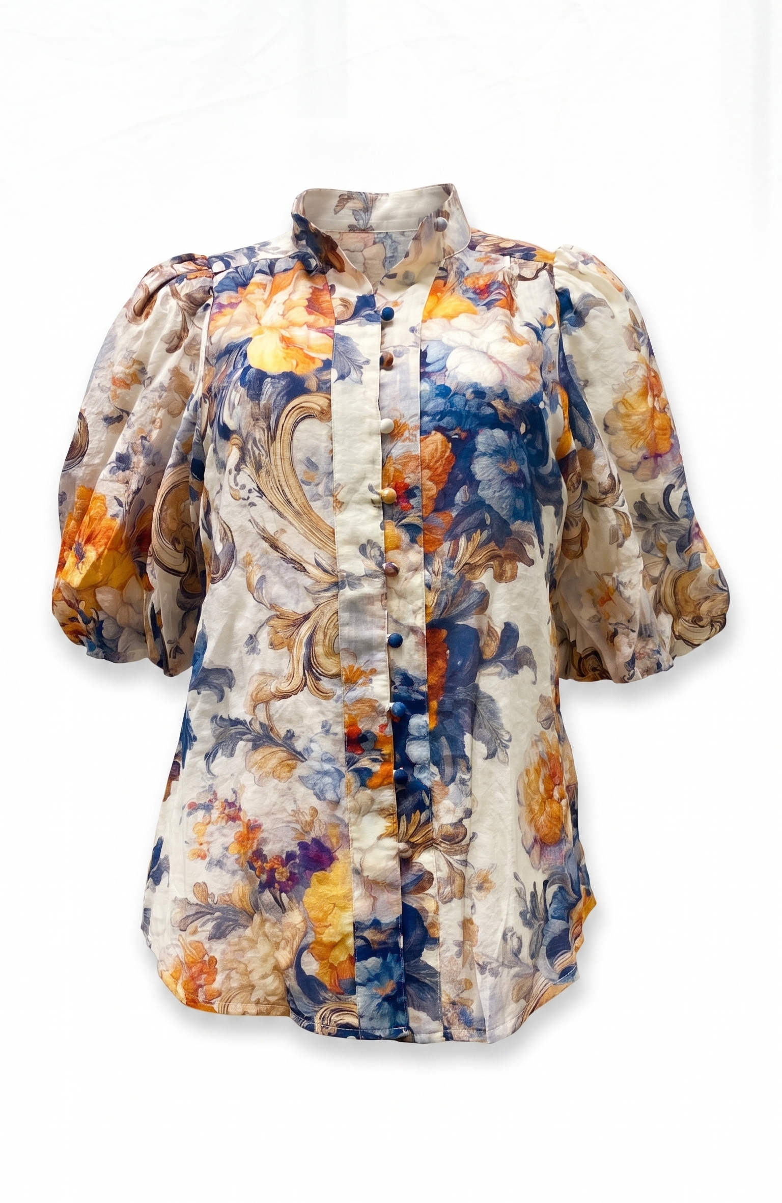 Florida  Blouse | Blue Floral
