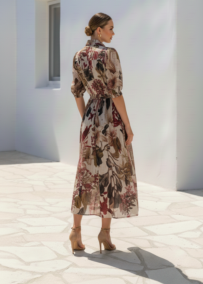 Botanical Shirt Dress |  Floral