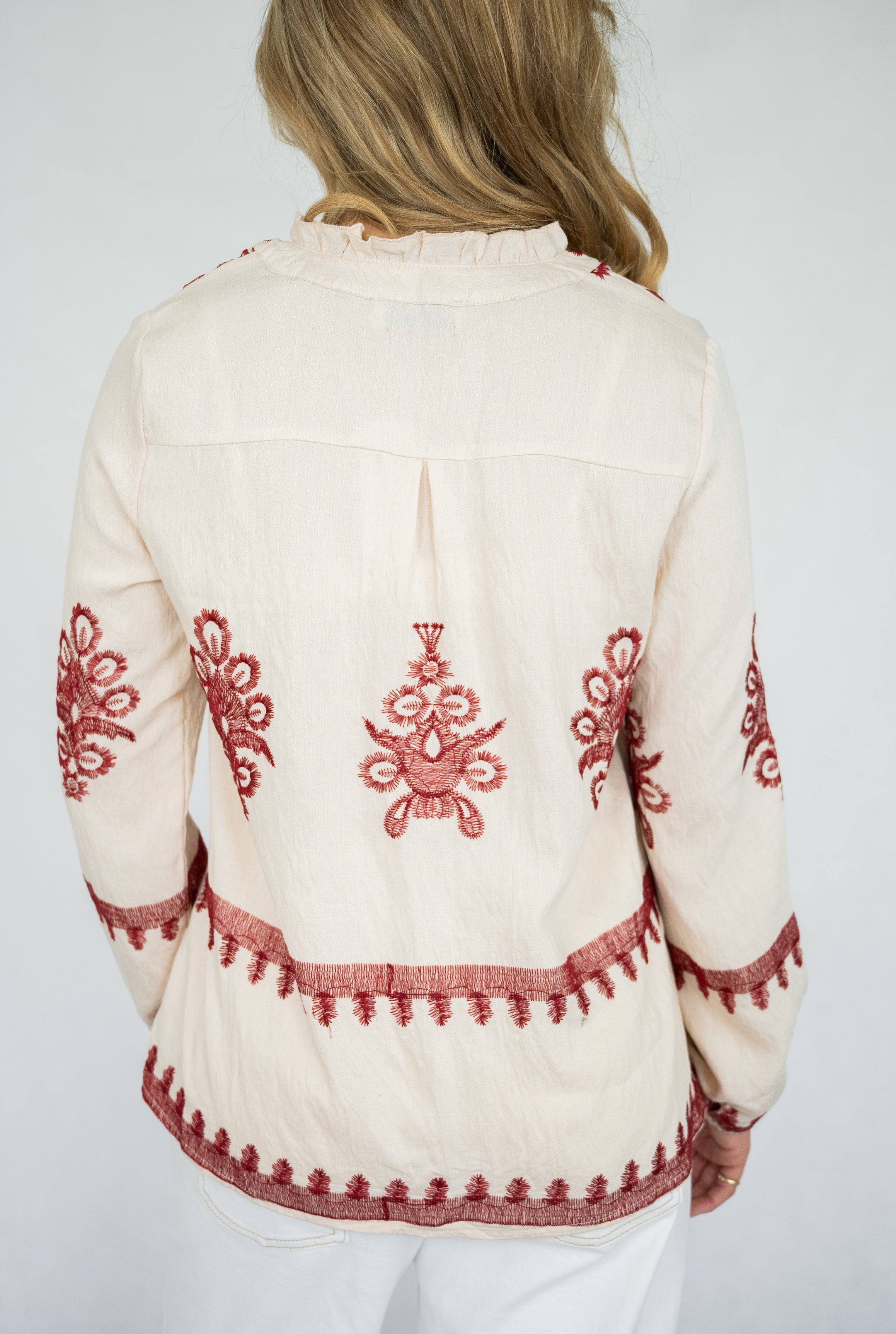 Juliette Shirt | Crm-Red