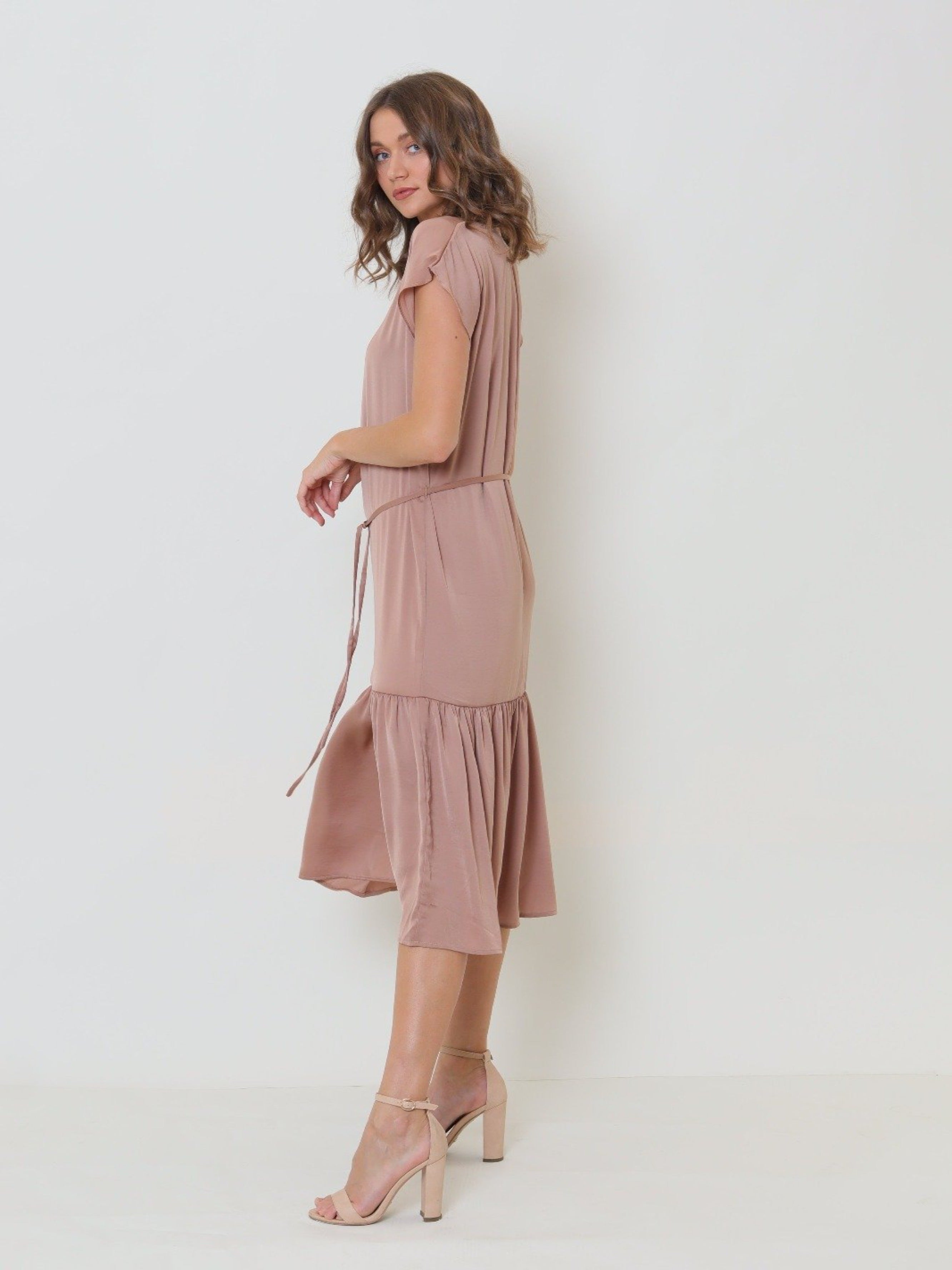 GDS Olearia Dress | Bronze DRESSES BROWN Catch GDS L M S tofix XS
