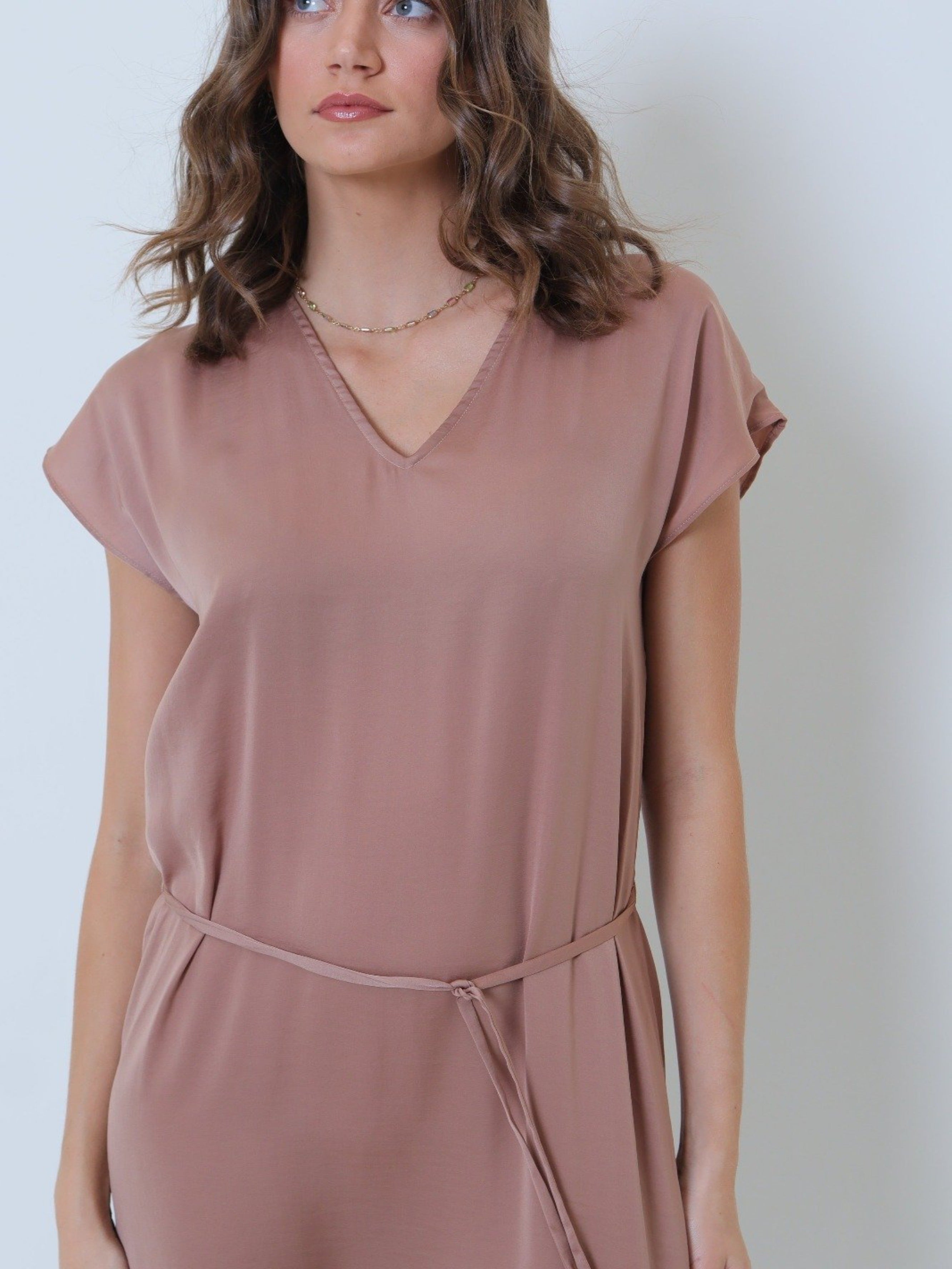 GDS Olearia Dress | Bronze DRESSES BROWN Catch GDS L M S tofix XS